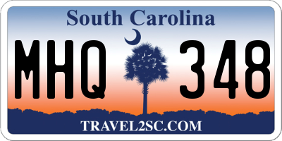 SC license plate MHQ348