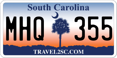 SC license plate MHQ355