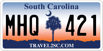 SC license plate MHQ421