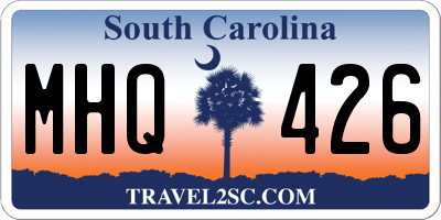 SC license plate MHQ426