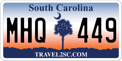 SC license plate MHQ449