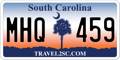 SC license plate MHQ459