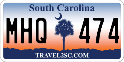 SC license plate MHQ474
