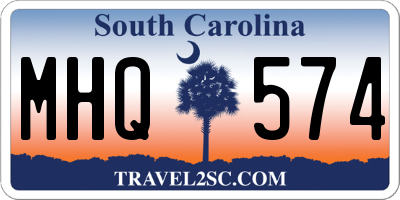 SC license plate MHQ574
