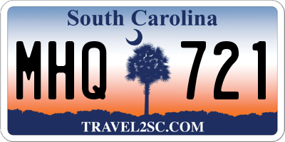 SC license plate MHQ721