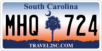 SC license plate MHQ724