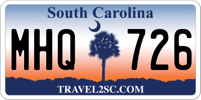 SC license plate MHQ726