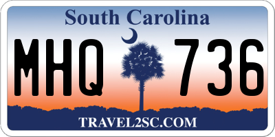 SC license plate MHQ736