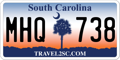 SC license plate MHQ738