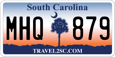 SC license plate MHQ879