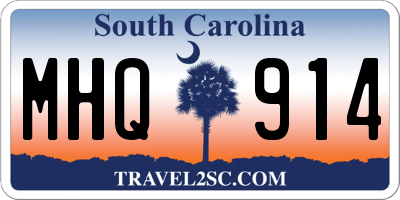 SC license plate MHQ914