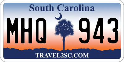 SC license plate MHQ943