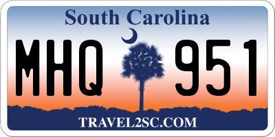 SC license plate MHQ951