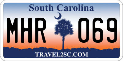 SC license plate MHR069