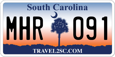SC license plate MHR091