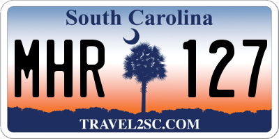 SC license plate MHR127
