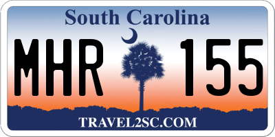 SC license plate MHR155