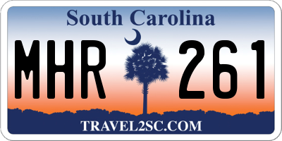 SC license plate MHR261