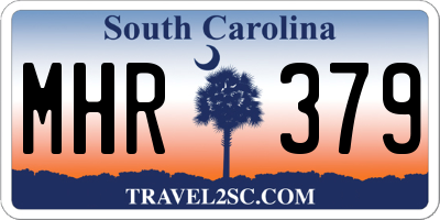 SC license plate MHR379