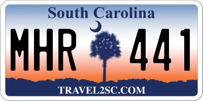 SC license plate MHR441