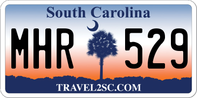 SC license plate MHR529