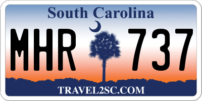 SC license plate MHR737