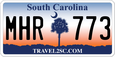 SC license plate MHR773