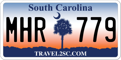 SC license plate MHR779