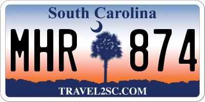 SC license plate MHR874