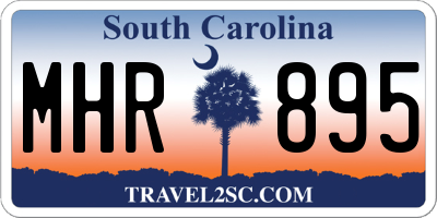 SC license plate MHR895