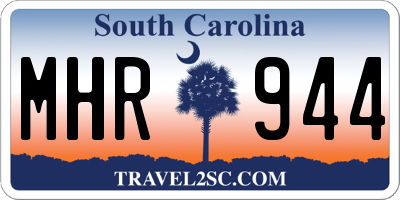 SC license plate MHR944