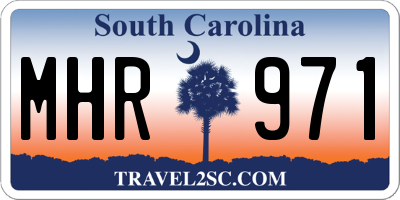 SC license plate MHR971