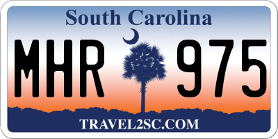 SC license plate MHR975