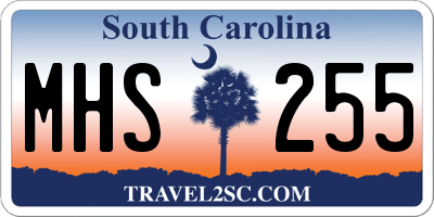 SC license plate MHS255