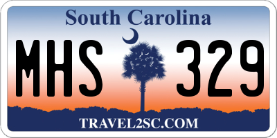 SC license plate MHS329