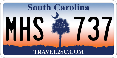 SC license plate MHS737