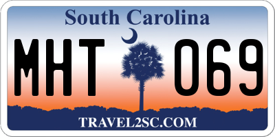 SC license plate MHT069