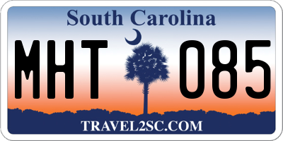 SC license plate MHT085