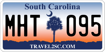 SC license plate MHT095