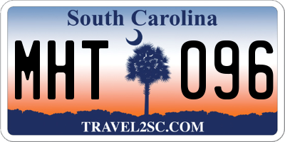 SC license plate MHT096