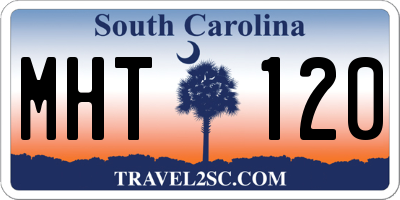 SC license plate MHT120
