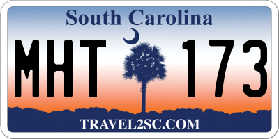SC license plate MHT173