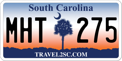 SC license plate MHT275