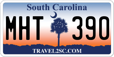 SC license plate MHT390