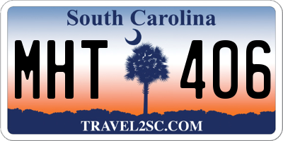 SC license plate MHT406