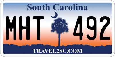 SC license plate MHT492