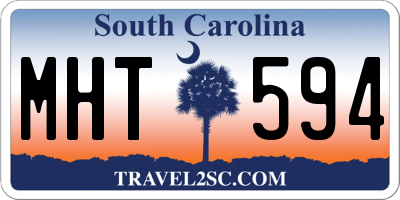 SC license plate MHT594
