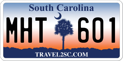 SC license plate MHT601
