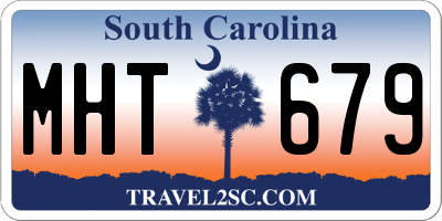 SC license plate MHT679