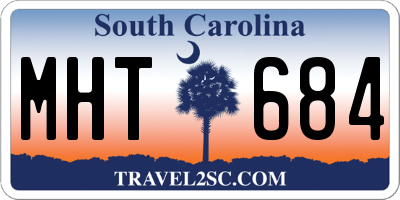 SC license plate MHT684